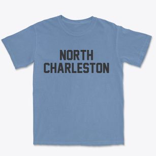 North Charleston South Carolina Classic Block Premium Heavyweight T-shirt