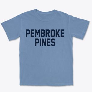 Pembroke Pines Florida Classic Block Premium Heavyweight T-shirt