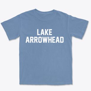 Lake Arrowhead Maine Classic Block Premium Heavyweight T-shirt