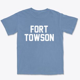 Fort Towson Oklahoma Classic Block Premium Heavyweight T-shirt