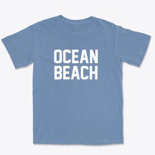 Ocean Beach New York Classic Block Premium Heavyweight T-shirt