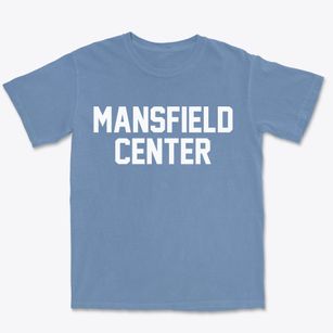 Mansfield Center Massachusetts Classic Block Premium Heavyweight T-shirt