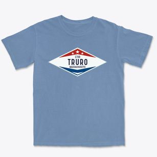 Truro Massachusetts Diamond Star Premium Heavyweight T-shirt