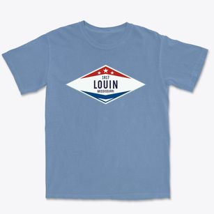 Louin Mississippi Diamond Star Premium Heavyweight T-shirt