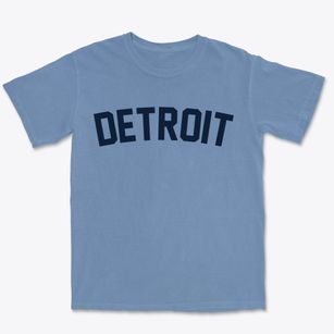 Detroit Michigan Classic Curve Premium Heavyweight T-shirt