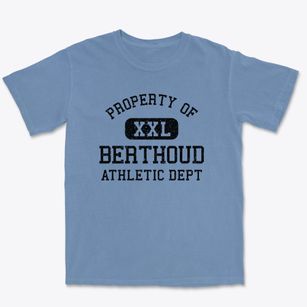 Berthoud Colorado Athletic Dept Premium Heavyweight T-shirt