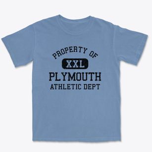 Plymouth Michigan Athletic Dept Premium Heavyweight T-shirt