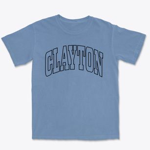 Clayton Iowa Trendy Block Premium Heavyweight T-shirt