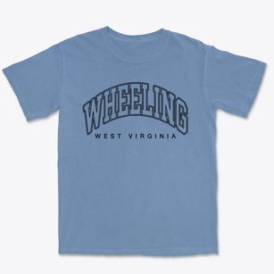Wheeling West Virginia Inline Premium Heavyweight T-shirt