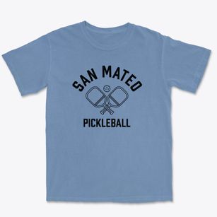 San Mateo California Pickleball Premium Heavyweight T-shirt