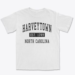 Harveytown North Carolina Classic Established Premium Heavyweight T-shirt