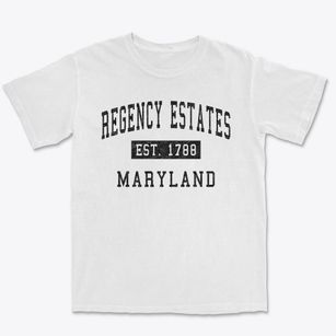 Regency Estates Maryland Classic Established Premium Heavyweight T-shirt