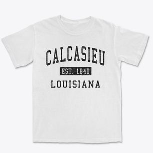 Calcasieu Louisiana Classic Established Premium Heavyweight T-shirt
