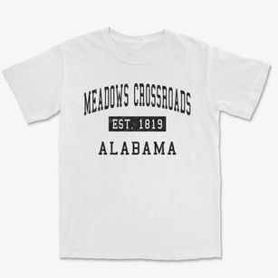 Meadows Crossroads Alabama Classic Established Premium Heavyweight T-shirt