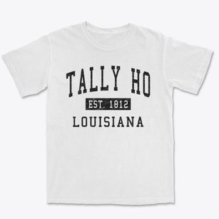 Tally Ho Louisiana Classic Established Premium Heavyweight T-shirt
