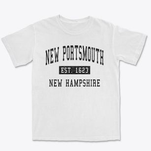 New Portsmouth New Hampshire Classic Established Premium Heavyweight T-shirt