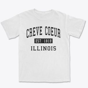 Creve Coeur Illinois Classic Established Premium Heavyweight T-shirt