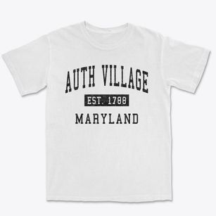 Auth Village Maryland Classic Established Premium Heavyweight T-shirt