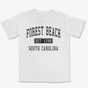 Forest Beach South Carolina Classic Established Premium Heavyweight T-shirt
