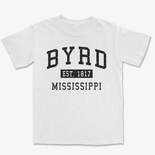 Byrd Mississippi Classic Established Premium Heavyweight T-shirt