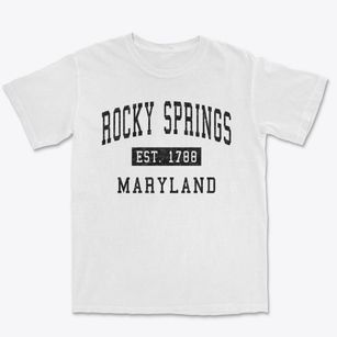 Rocky Springs Maryland Classic Established Premium Heavyweight T-shirt