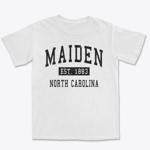 Maiden North Carolina Classic Established Premium Heavyweight T-shirt