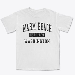 Warm Beach Washington Classic Established Premium Heavyweight T-shirt