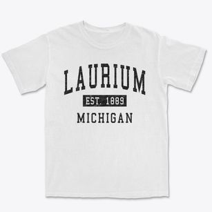 Laurium Michigan Classic Established Premium Heavyweight T-shirt