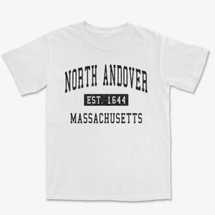 North Andover Massachusetts Classic Established Premium Heavyweight T-shirt