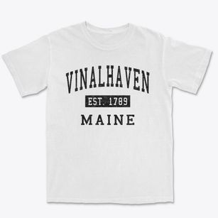 Vinalhaven Maine Classic Established Premium Heavyweight T-shirt