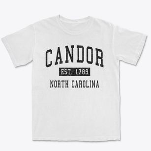Candor North Carolina Classic Established Premium Heavyweight T-shirt