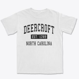 Deercroft North Carolina Classic Established Premium Heavyweight T-shirt