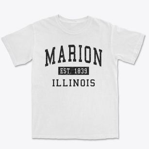 Marion Illinois Classic Established Premium Heavyweight T-shirt
