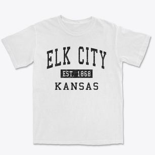 Elk City Kansas Classic Established Premium Heavyweight T-shirt