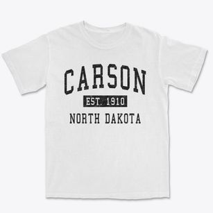 Carson North Dakota Classic Established Premium Heavyweight T-shirt