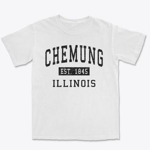 Chemung Illinois Classic Established Premium Heavyweight T-shirt