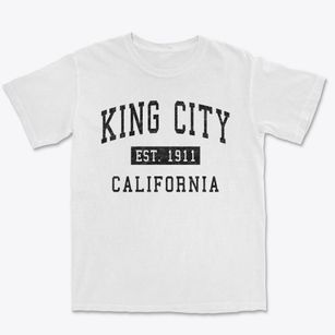 King City California Classic Established Premium Heavyweight T-shirt