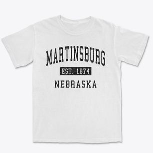 Martinsburg Nebraska Classic Established Premium Heavyweight T-shirt