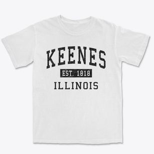 Keenes Illinois Classic Established Premium Heavyweight T-shirt