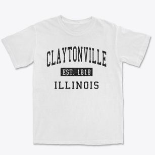 Claytonville Illinois Classic Established Premium Heavyweight T-shirt