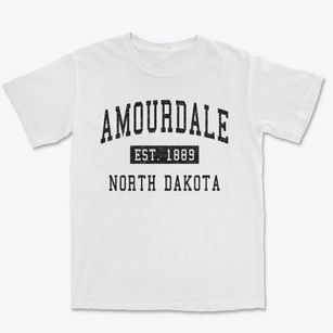 Amourdale North Dakota Classic Established Premium Heavyweight T-shirt