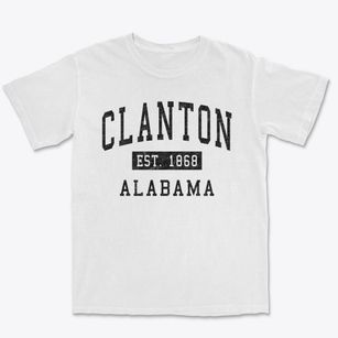 Clanton Alabama Classic Established Premium Heavyweight T-shirt