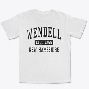 Wendell New Hampshire Classic Established Premium Heavyweight T-shirt