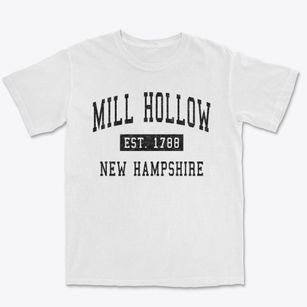 Mill Hollow New Hampshire Classic Established Premium Heavyweight T-shirt