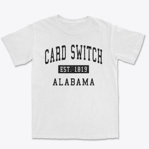 Card Switch Alabama Classic Established Premium Heavyweight T-shirt