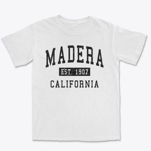 Madera California Classic Established Premium Heavyweight T-shirt