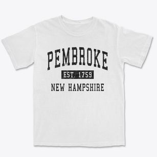 Pembroke New Hampshire Classic Established Premium Heavyweight T-shirt