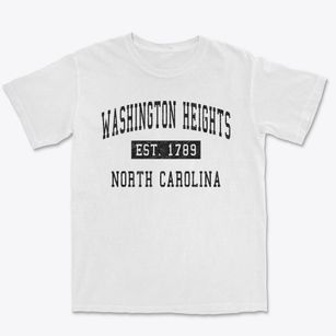 Washington Heights North Carolina Classic Established Premium Heavyweight T-shirt