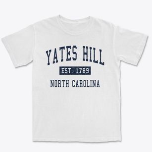 Yates Hill North Carolina Classic Established Premium Heavyweight T-shirt
