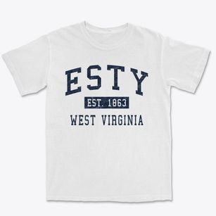 Esty West Virginia Classic Established Premium Heavyweight T-shirt